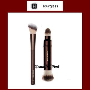 HOURGLASS Retractable Double-Ended Complexion Brush & No. 15 Blush Brush NIB